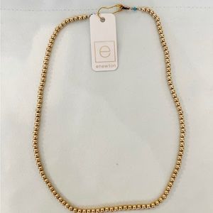 NWT e newton 17 inch Classic Gold 3mm beaded choker